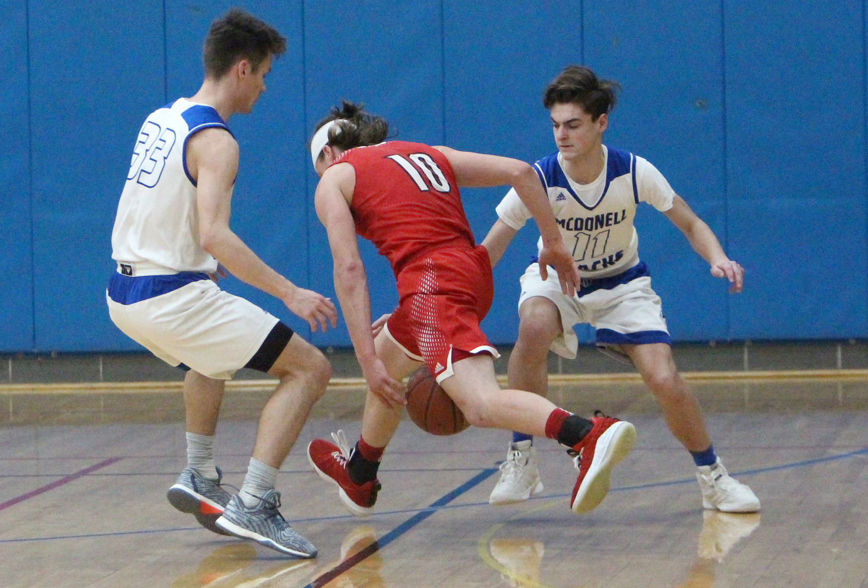 Prentice at McDonell boys basketball 3-2-19
